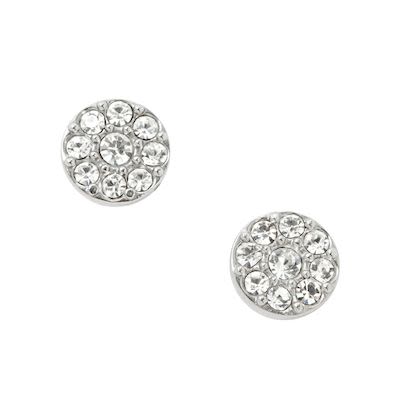 Fossil Women's Vintage Glitz Silver Earring