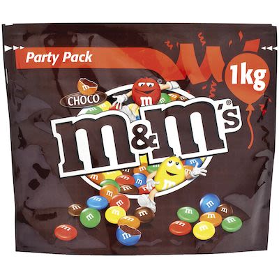 Chocolate M&M s Chocolate Party Bag 1kg