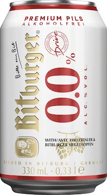 Bitburger Drive Non Alcoholic 24x33 cl. cans.