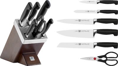 Zwilling 7-pcs Four Star Knife Block Set