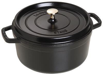 Staub Cocotte Round 5.2 ltr/26 cm black