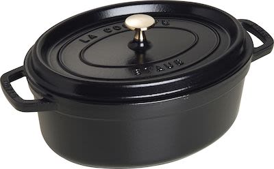 Staub Cocotte Oval 4.2 ltr/29 cm black