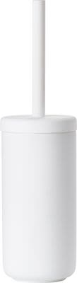 Zone Ume toilet brush, white stoneware/soft touch