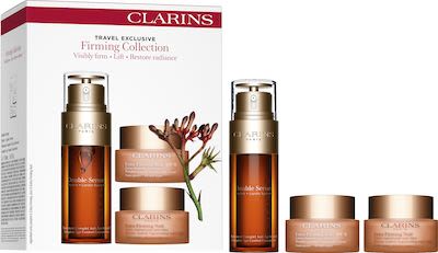 Clarins Extra Firming Double Serum Beauty Routine Face Care Set