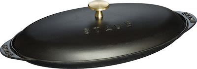 Staub Mini Fish Pan with Lid 0.7 ltr/27 cm black