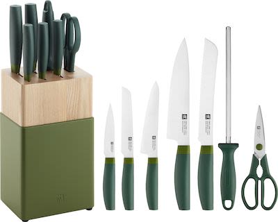 Best Buy: ZWILLING Now S 6-pc Knife Block Set Lime Green 53070-110