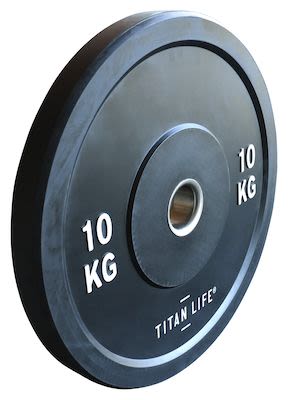 TITAN LIFE Bumper Plate 10kg. Dia. 50mm. Rubber