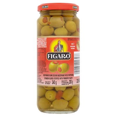 Figaro stuffed green olives with piemento paste 340 g
