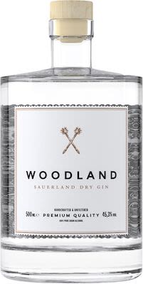 Woodland Sauerland Dry Gin 50 cl. - Alc. 45,3% Vol.