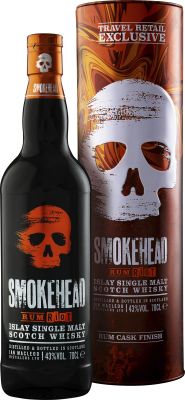 Smokehead Rum Riot 70 cl. - Alc. 43% Vol. In gift box.