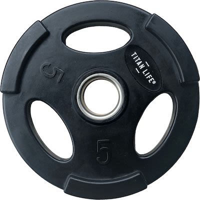 Titan Life Weight Disc 5 kg. Rubber. Ø50mm. Black