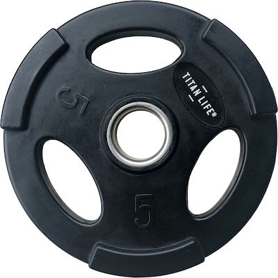 Titan Life Weight Disc 5 kg. Rubber. Ø 50 mm. Black