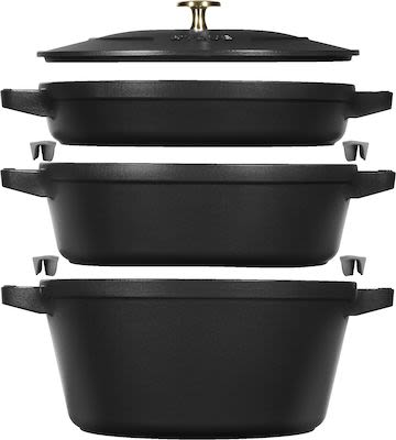 Staub Stackable 4-pcs Set Black