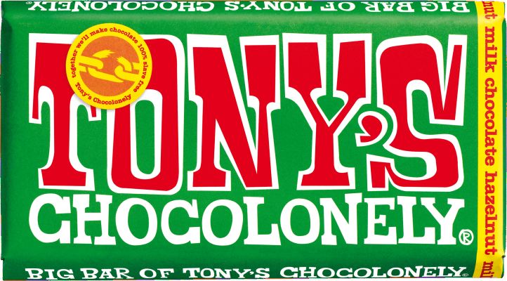 Tony's Chocolonely Milk Hazelnut 32% cacao 240 g