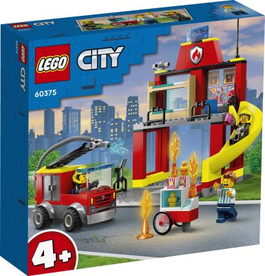 Lego City 60375 Fire Station and Fi
