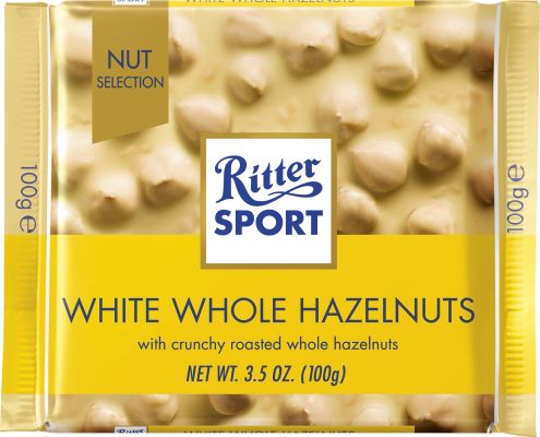 Ritter Sport White Whole Hazelnuts 100 g