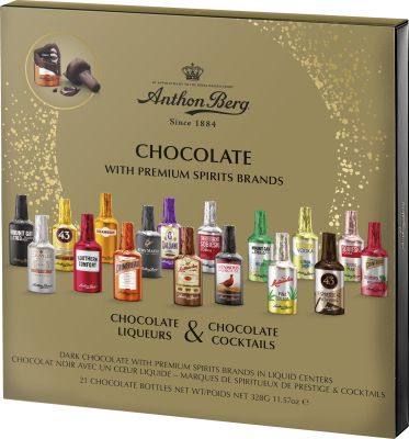 Anthon Berg Chocolate with premium spirits brands 328 g