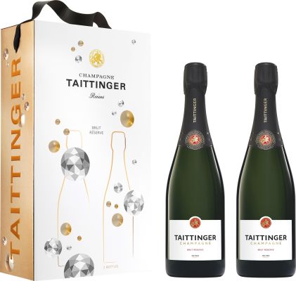 Taittinger Réserve Brut Twinpack 2x75 cl. - Alc. 12,5% Vol.