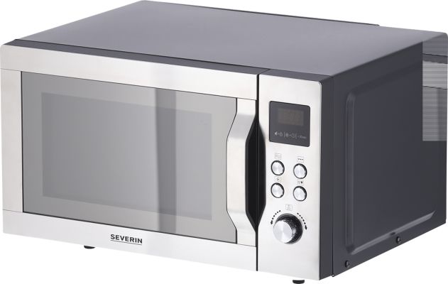 Severin MW 7777 Microwave Stainless steel, Black (matt) 900 with Grill function