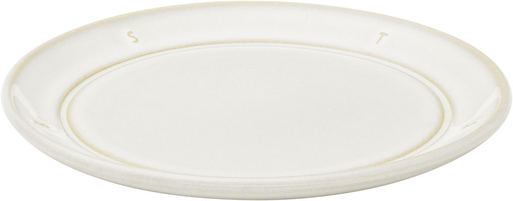 Staub Boussole Plate 15 cm off-white round ceramic