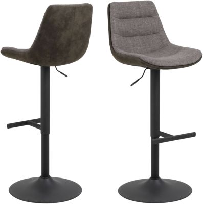 Adisa bar stool, Basel fabric light grey