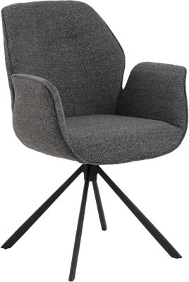 Aura dining chair with armrest