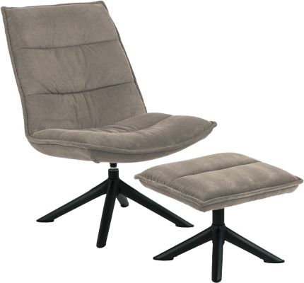 Blizzard lounge chair with footstool