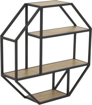 Seaford octagonal wall shelf