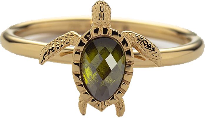 Paul Hewitt Turtle Gold Women's Ring Size 56