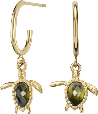 Paul Hewitt Turtle Hoops Gold Women's Earrings