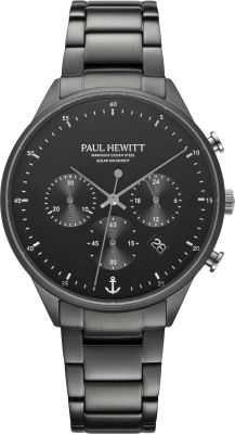 Paul Hewitt Chrono Watch Gun Metal Black Men's Watch