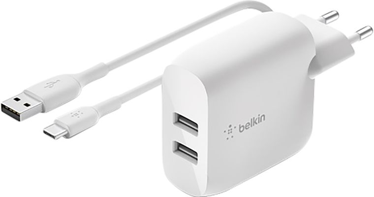 Belkin BoostCharge 24W USB-C charger + USB-A to USB-C cable