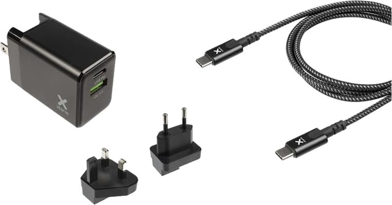 Xtorm Wall Kit Ww 1xUsb & 1xUsb C 20W incl Usb C cable (US, UK & EU plug)