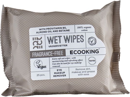 Ecooking Skin Care Face Wet Wipes Fragrance Free 25 pcs. 143 g