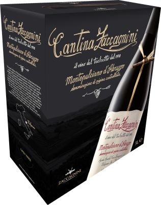 Cantina Zaccagnini, Montepulciano d'Abruzzo, DOC 300 cl. - Alc.  13% Vol. Bag in box