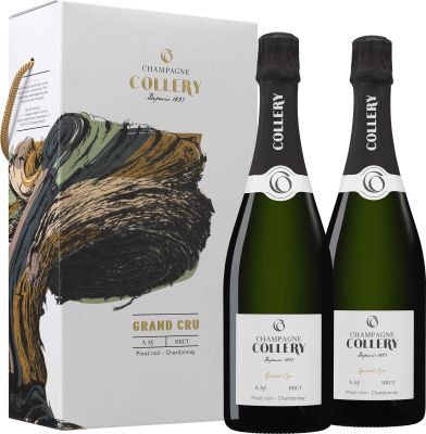 Collery, Grand Cru, Champagne, AOC, brut 2x75 cl. - Alc.  12% Vol. In gift box.