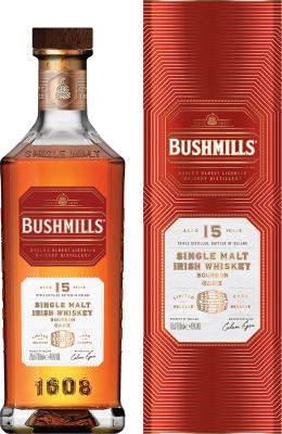 Bushmills 15Y Single Malt Irish Whiskey 70 cl. - Alc. 46% Vol. In gift box.