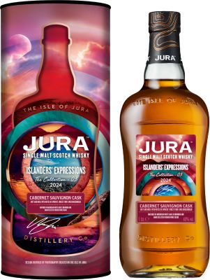 Jura Islanders‘ Expression No. 3 Cabernet Sauv. Cask Edition Island Single Malt 100 cl. - Alc. 40% Vol. In gift box.