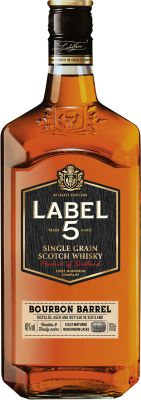 Label 5 Single Grain Scotch Whisky Bourbon Barrel 100 cl. - Alc. 40% Vol.