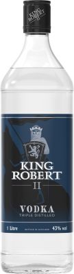 King Robert II Vodka 100 cl. - Alc. 43% Vol.