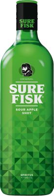 Sure Fisk Sour Apple Liqueur 100 cl. - Alc. 15% Vol.