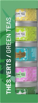 Kusmi Tea Organic Gift set of 5 flavored green tea miniatures 100 g