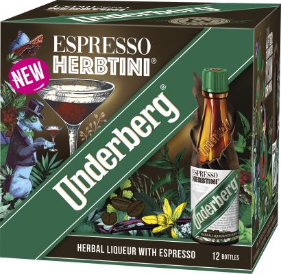 Underberg Herbtini Herbal Liquor with Espresso 12x2 cl. - Alc. 27% Vol.