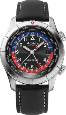 Alpina Startimer Pilot quartz worldtimer AL-255BRB4S26 Men's watch