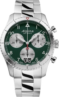 Alpina Startimer Pilot Quartz chronograph big date AL-372GRS4S26B Men's watch