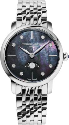 Frederique Constant Classics Slimline Ladies Moonphase FC-206MPBD1S6B Women's watch