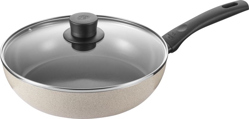 Ballarini Saute pan with lid 28 beige alu