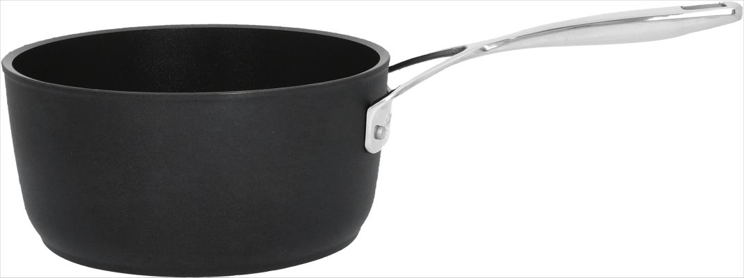 Demeyere Sauce pan w/olid 18 bk PTFE alu