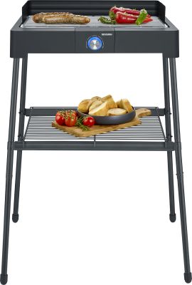 Floor grill with grill rack