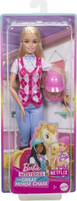 Barbie Mysteries The Great Horse Chase riding Malibu doll